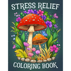 Stress Relief: Adult Coloring Book with Animals