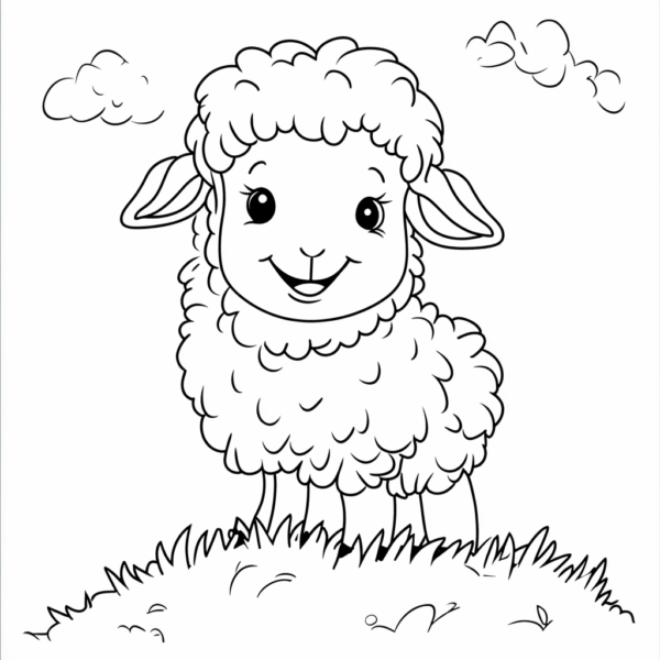 Adorable Animals Simple Designs for Bold Stress-Free Coloring